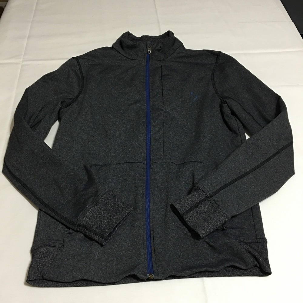 Lululemon Full Zip Jacket Mens Medium Gray Athletic Running Workout